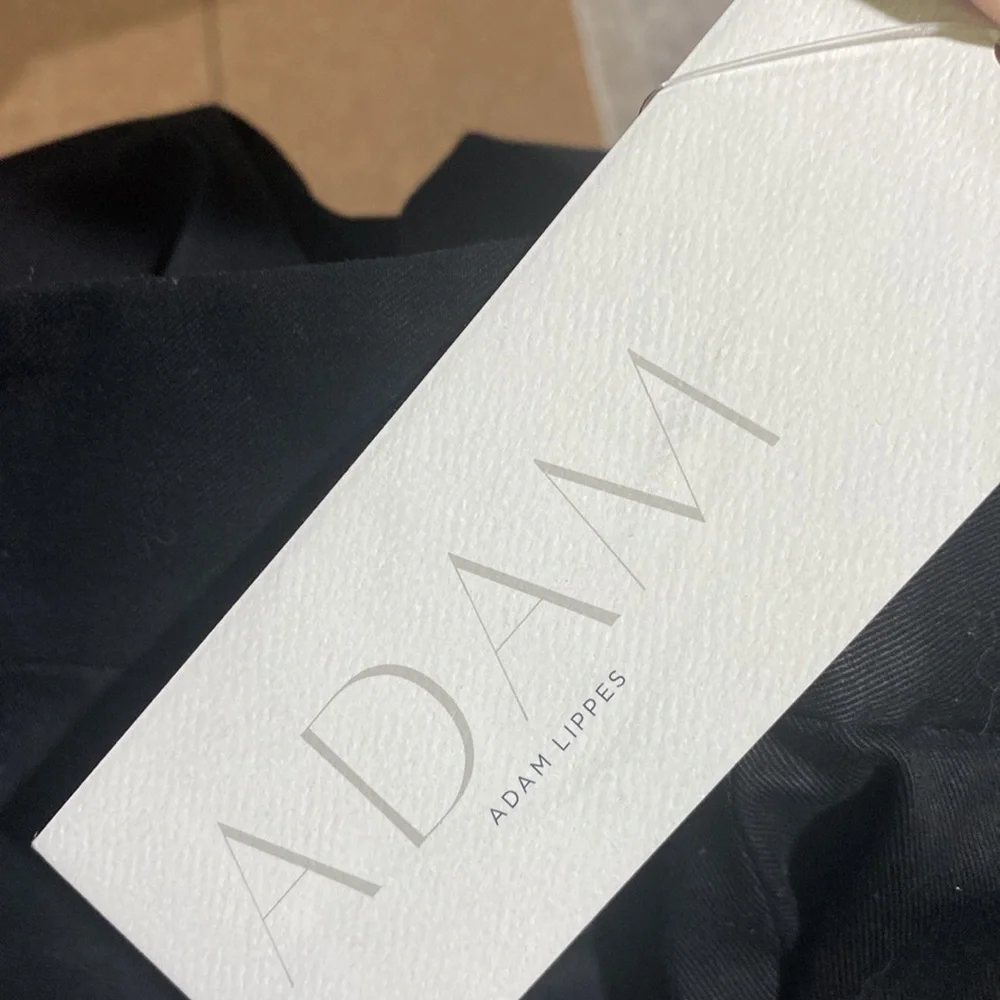 Adam lippes pants black trousers wide‎ leg NEW size 2